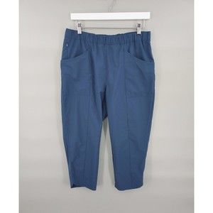 Patagonia Pants Womens Medium Blue High Spy Cropped Pull-On Lightweight Stretch